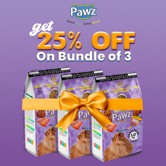 Pack of 3 : Pawz Chicken Plus (1Kg)